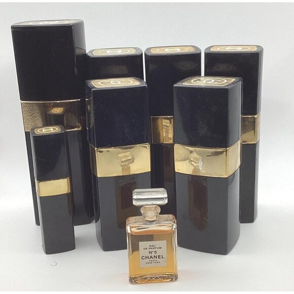 Chanel No. 5 Original .25 Perfume PLUS Collectible Bottles, FREE Box - Picture 5 of 15